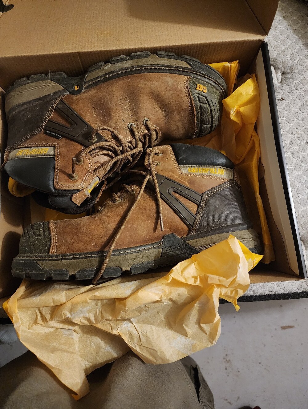 Catipiller Work Boots Size 10 New In Box